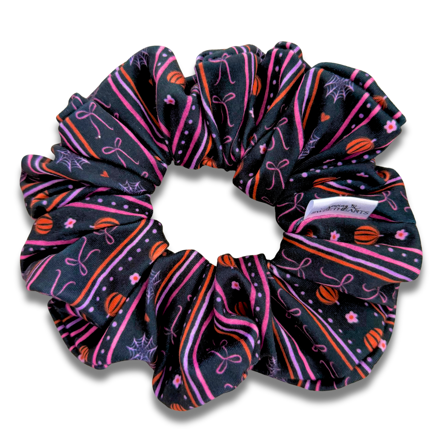 Halloween Stripes Scrunchie Sewing Sweethearts