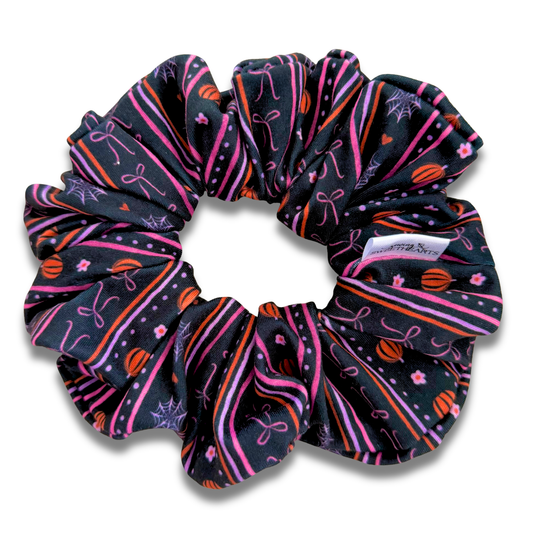 Halloween Stripes Scrunchie Sewing Sweethearts