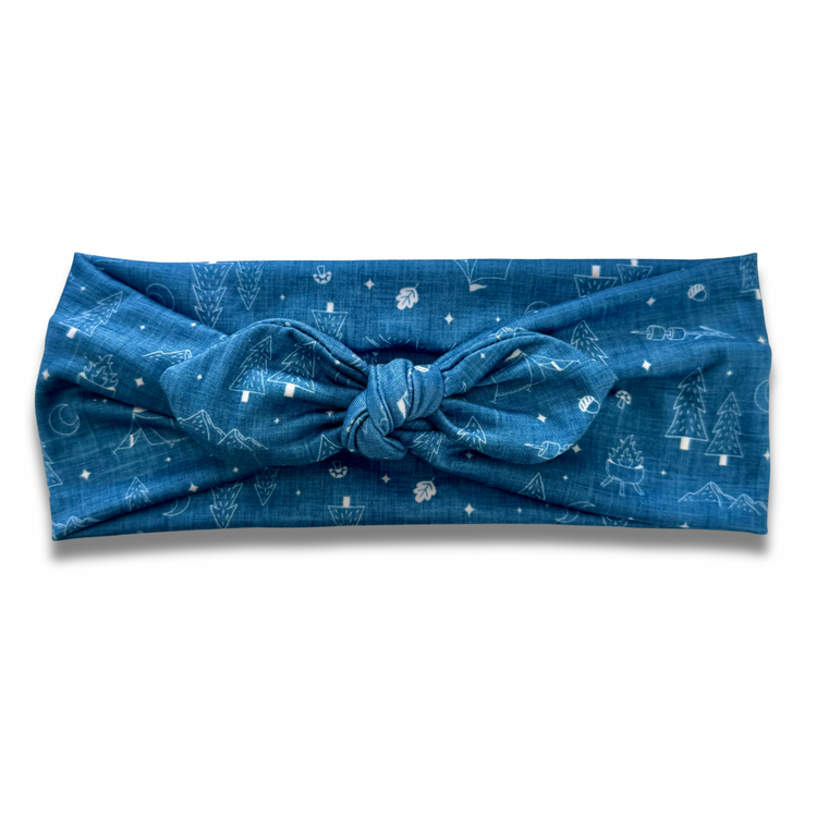 Camping Sweetheart Headband (or removable tie option) Sewing Sweethearts Sweetheart with Removable Tie