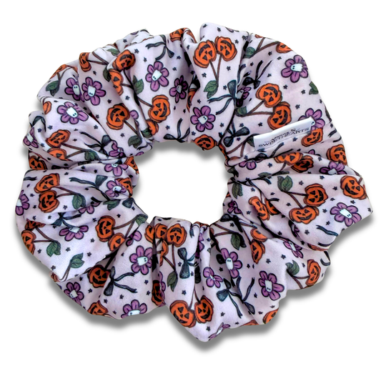 Pumpkin Cherries Scrunchie Sewing Sweethearts