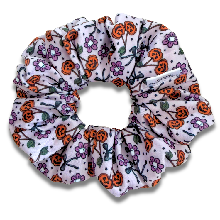 Pumpkin Cherries Scrunchie Sewing Sweethearts