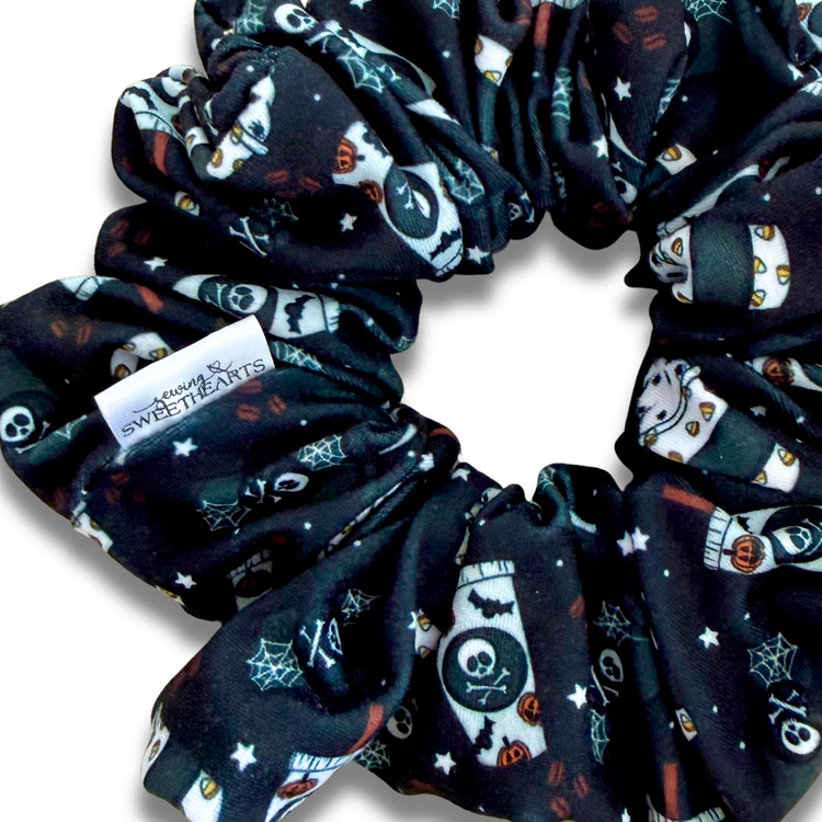 Haunted Lattes Scrunchie Sewing Sweethearts