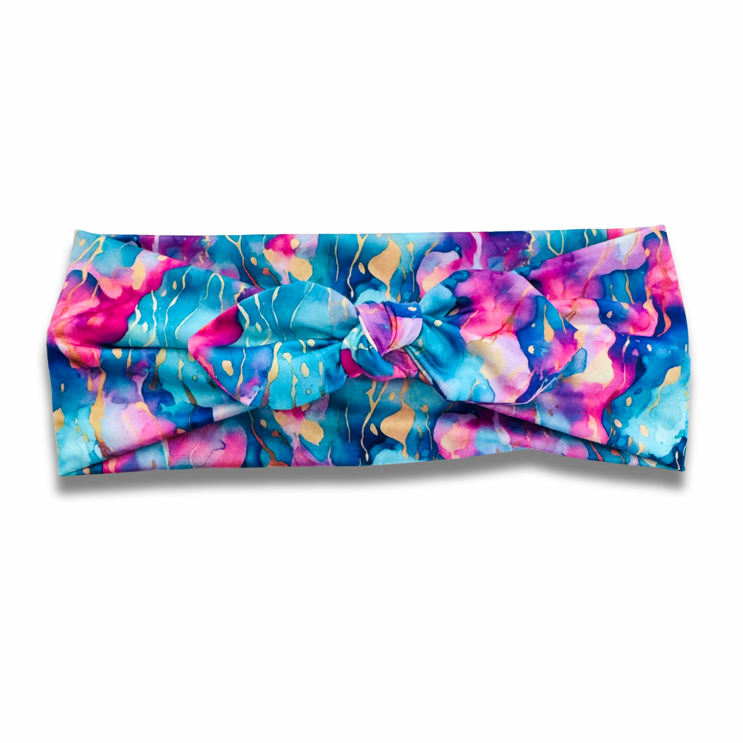 Mermaid Splatter Sweetheart Headband (or removable tie option) Sewing Sweethearts Sweetheart with Removable Tie