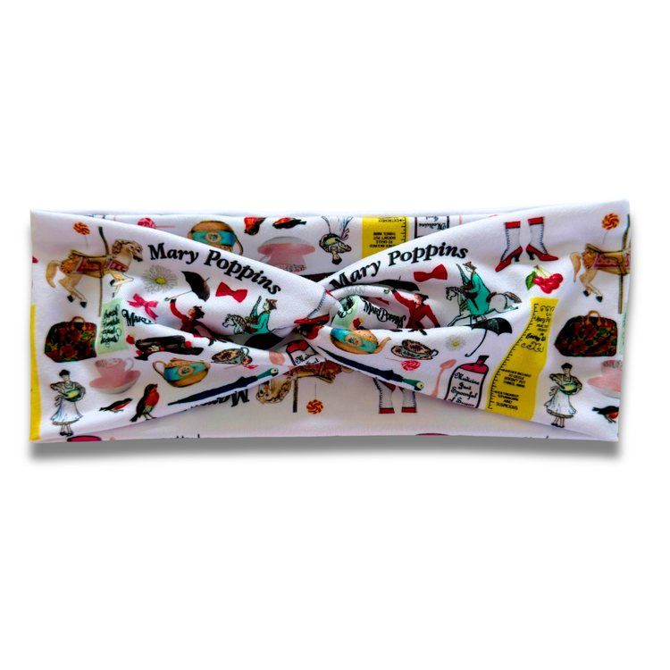 Poppins Sweetheart Headband (or removable tie option) Sewing Sweethearts Sweetheart
