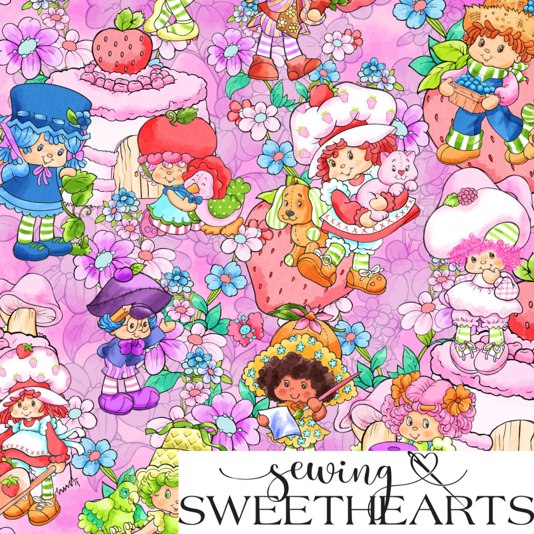 Shortcake & Friends Minky Blanket PREORDER (~4 weeks before shipping)  Sewing Sweethearts   