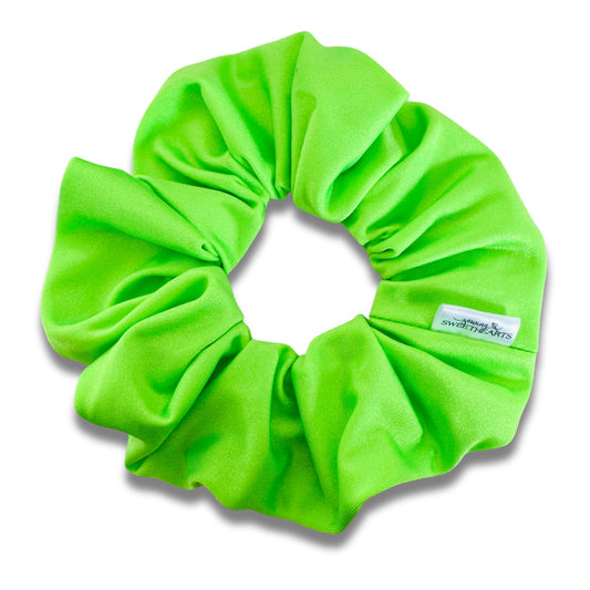Neon Green Swim Scrunchie Sewing Sweethearts