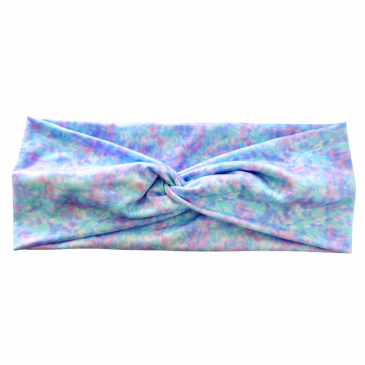 Bright Pastels Tie Dye Sweetheart Headband (or removable tie option) Sewing Sweethearts Sweetheart