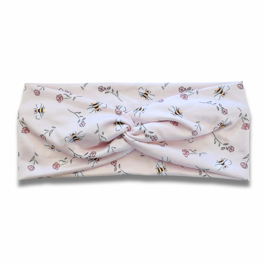 Bees Sweetheart Headband (or removable tie option) Sewing Sweethearts Sweetheart