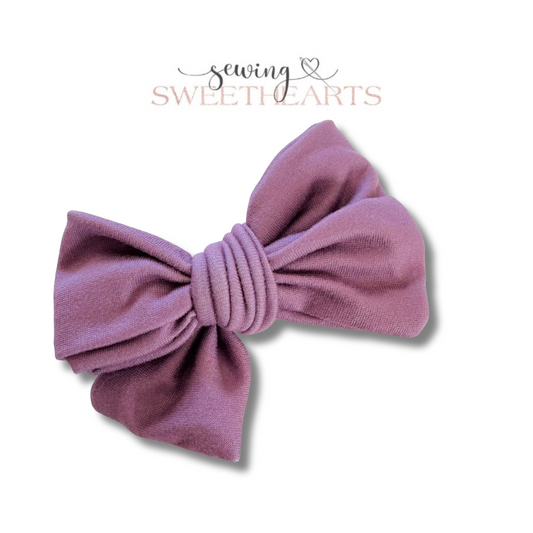 Dusty Mauve Bow Sewing Sweethearts