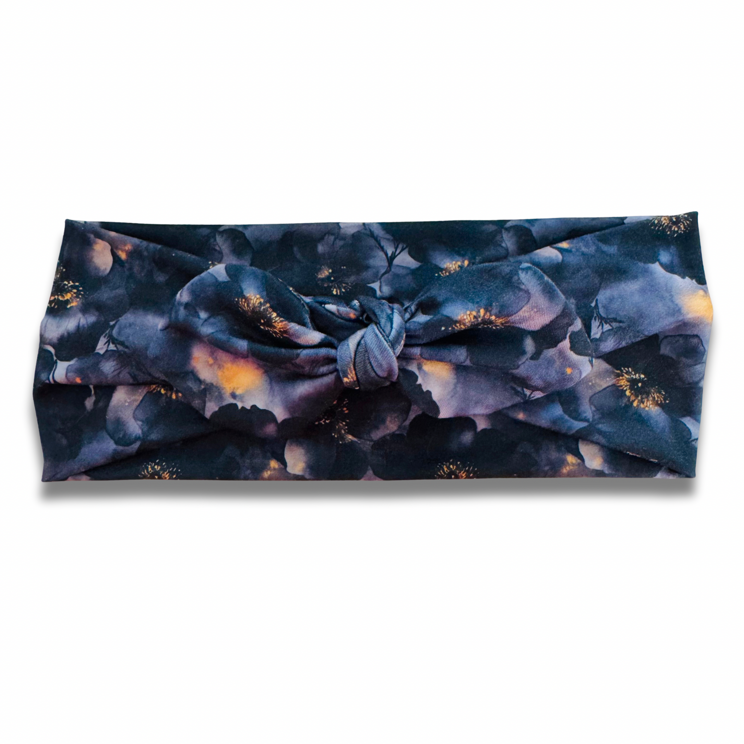 Grey Florals Sweetheart Headband (or removable tie option) Sewing Sweethearts Sweetheart with Removable Tie