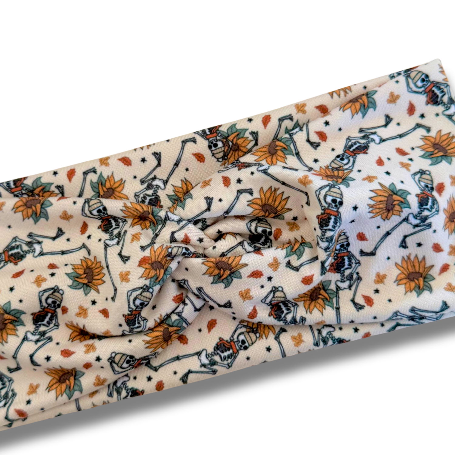 Dancing Fall Skeletons Sweetheart Headband (or removable tie option) Sewing Sweethearts