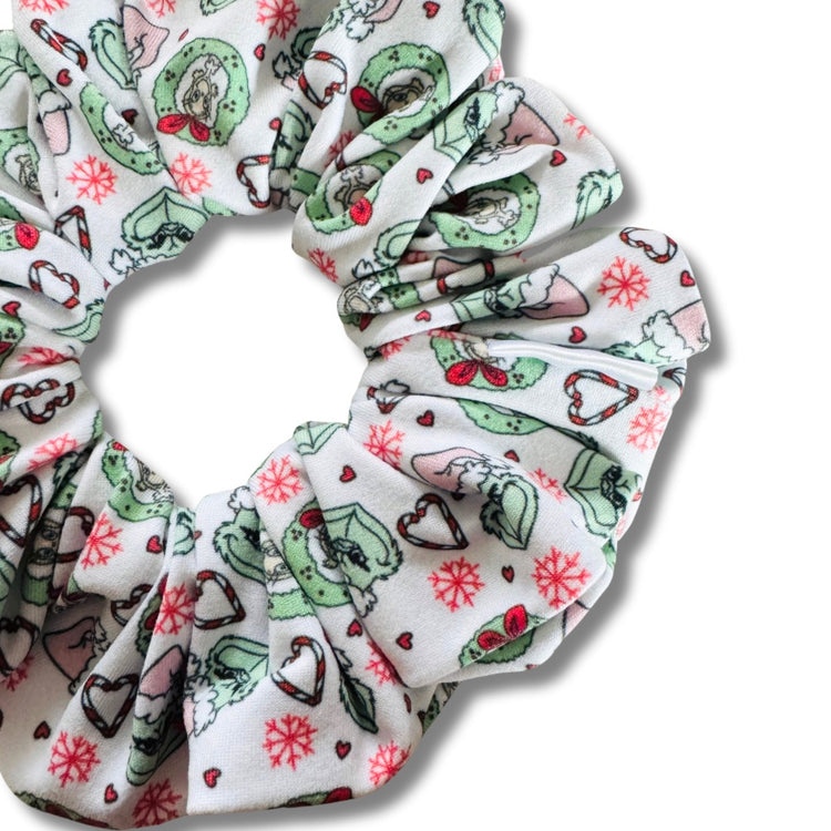 He’s A Mean One Scrunchie  Sewing Sweethearts   