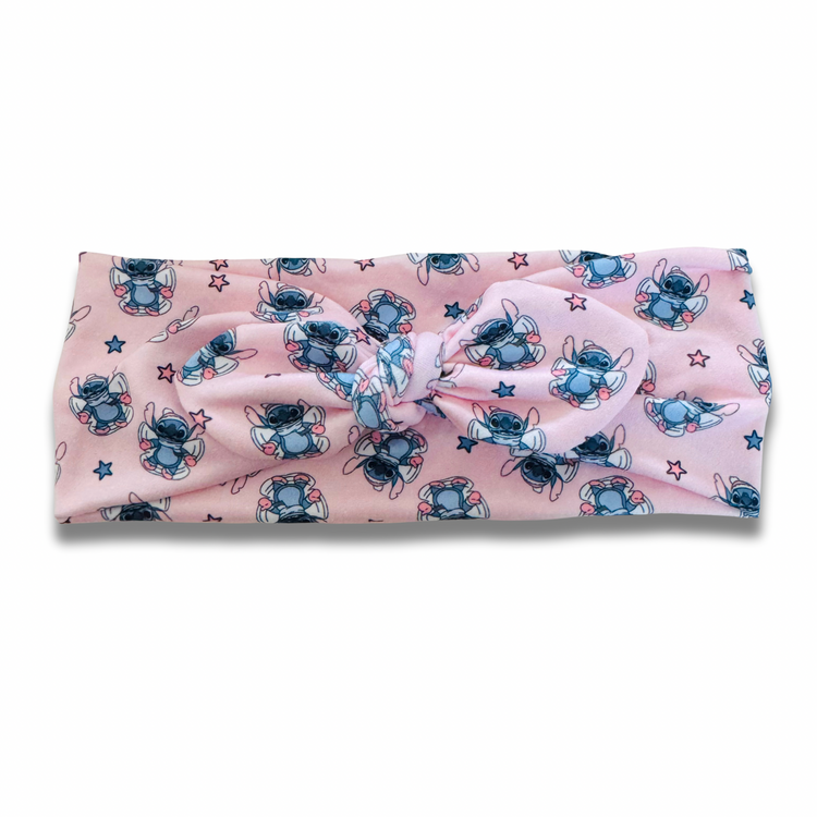 Blue Alien Angels Sweetheart Headband (or removable tie option)