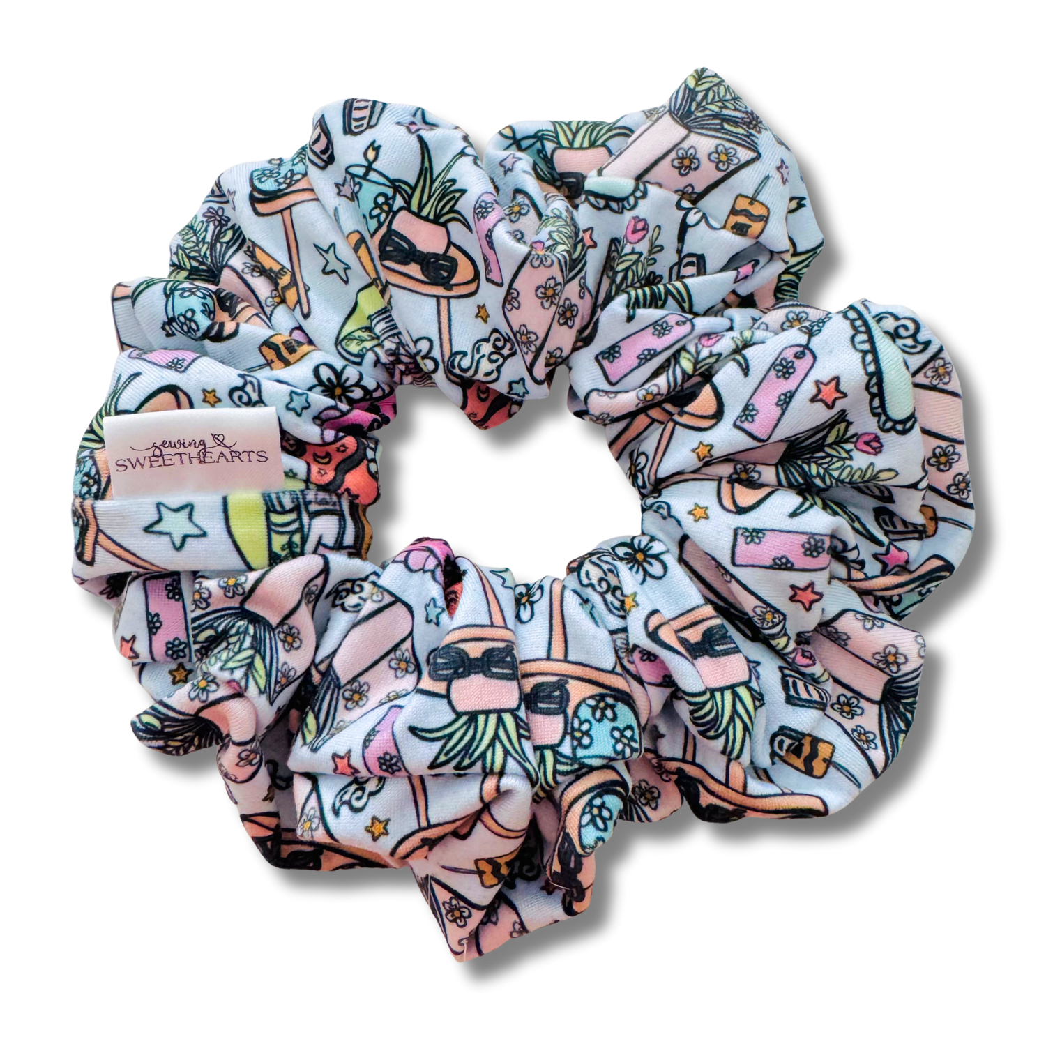 Cozy Book Lover Scrunchie Sewing Sweethearts