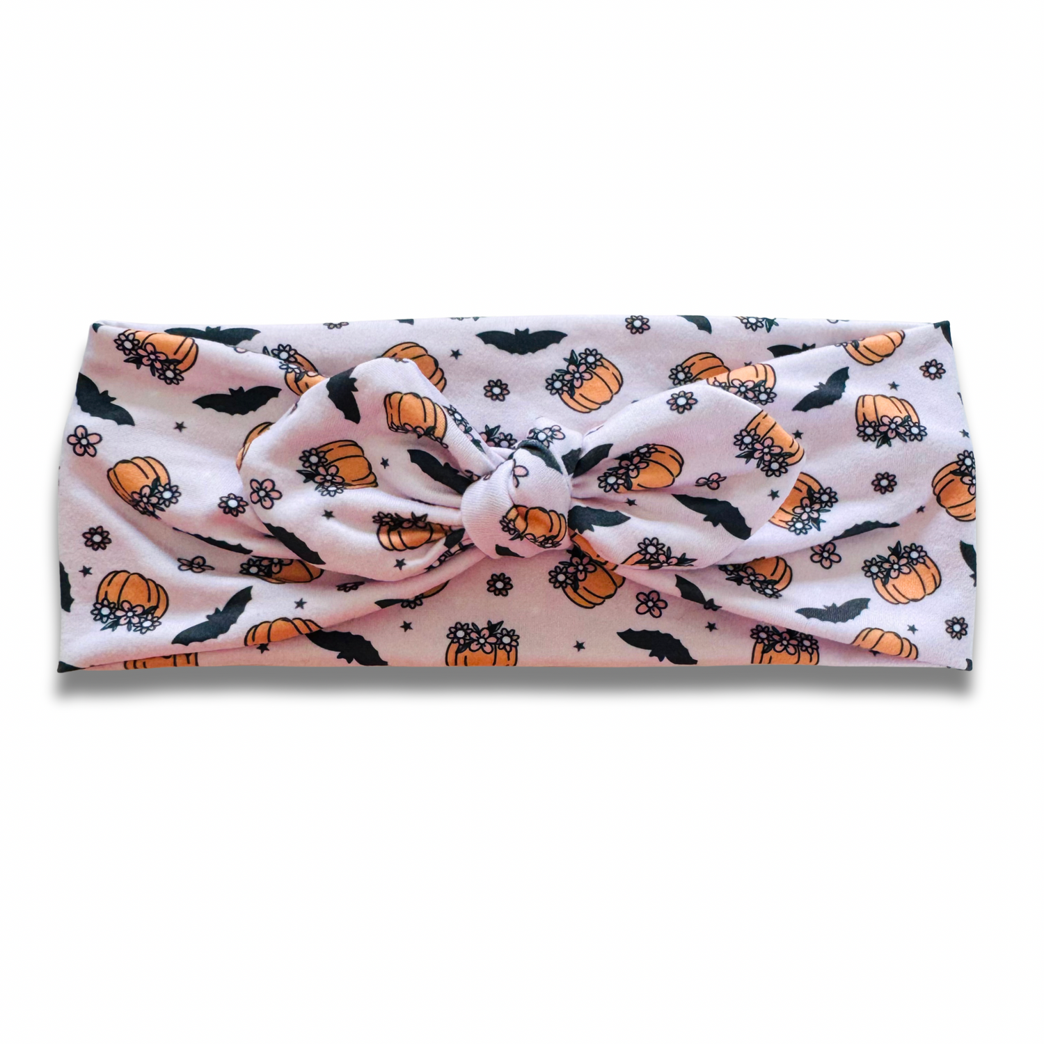 Batty Pumpkins Sweetheart Headband (or removable tie option) Sewing Sweethearts Sweetheart with Removable Tie