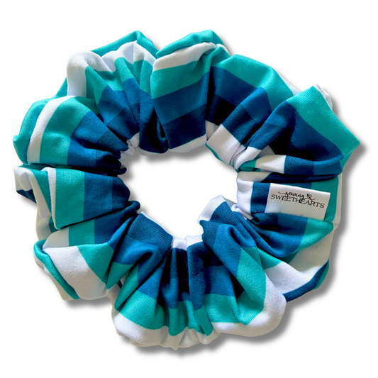 Nautical Stripes Scrunchie Sewing Sweethearts