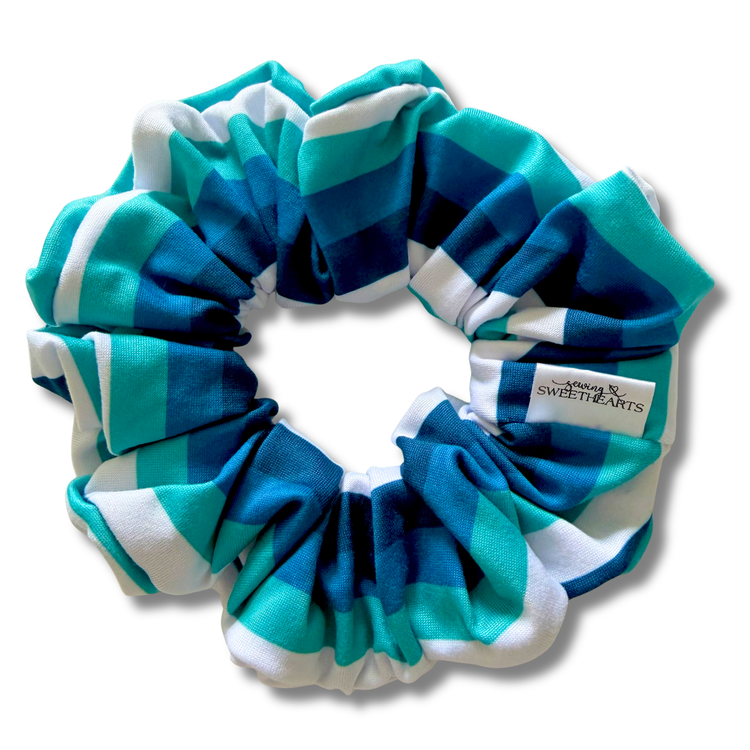Nautical Stripes Scrunchie Sewing Sweethearts