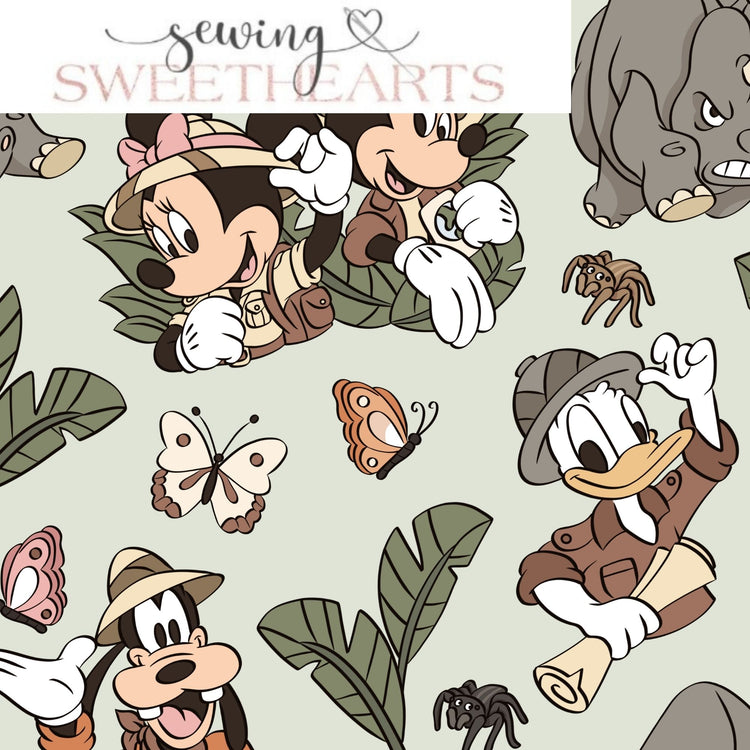 Mouse at Animal World Minky Blanket PREORDER (~4 weeks before shipping) Sewing Sweethearts