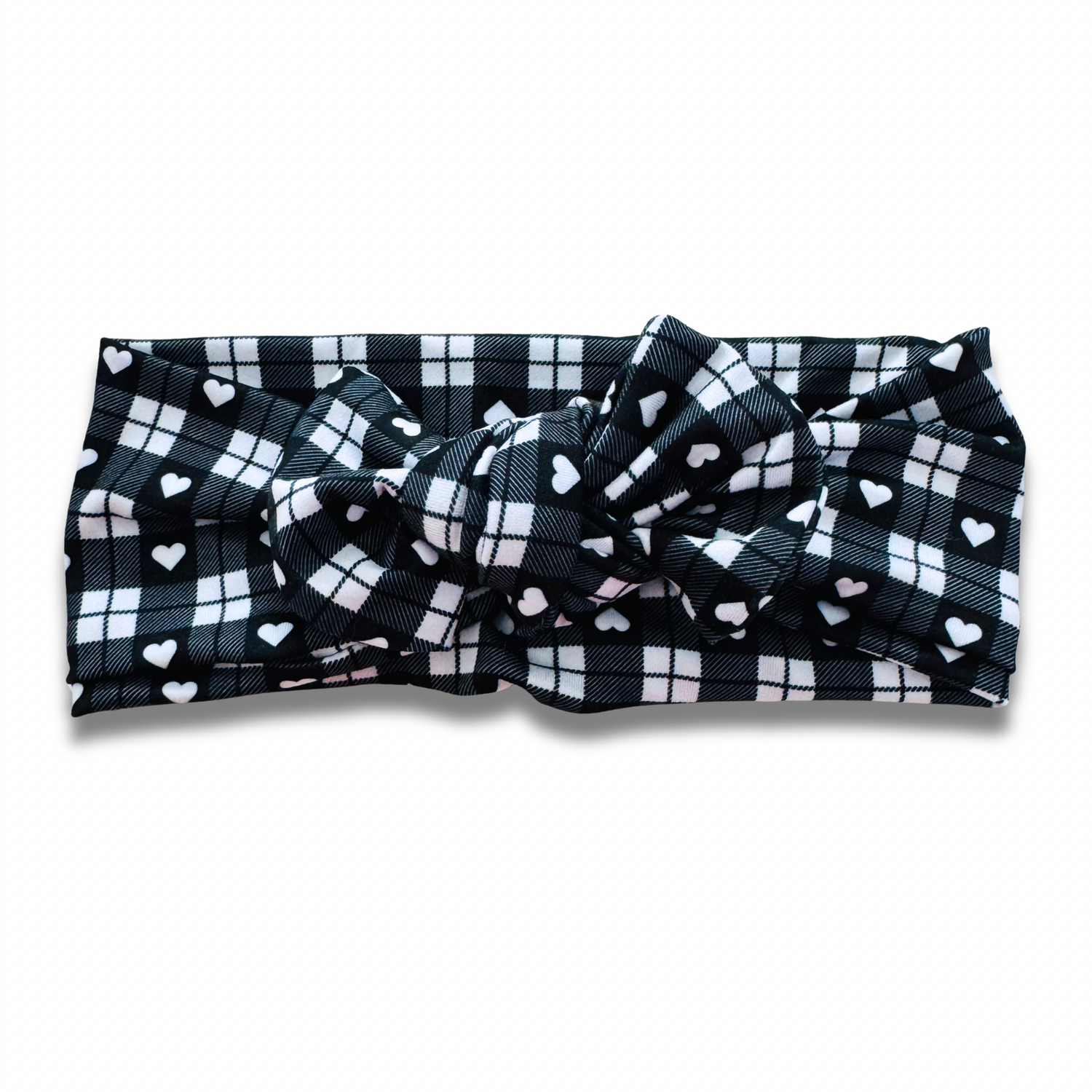 Checkered Hearts Sweetie Headband Sewing Sweethearts