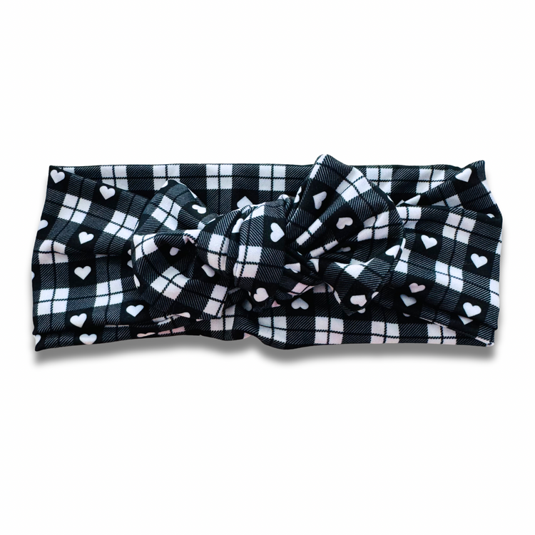 Checkered Hearts Sweetie Headband Sewing Sweethearts