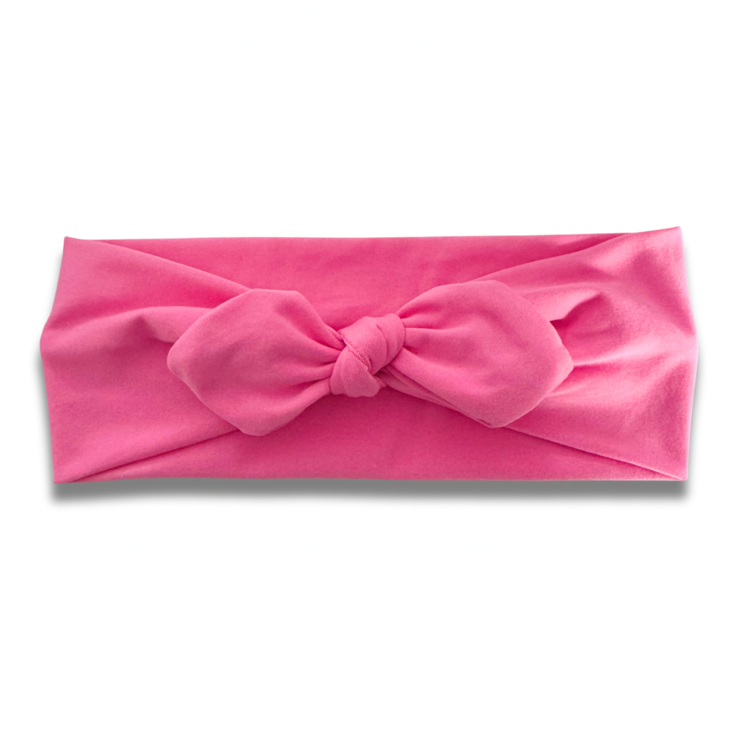 Pink Sweetheart Headband (or removable tie option) Sewing Sweethearts Sweetheart with Removable Tie