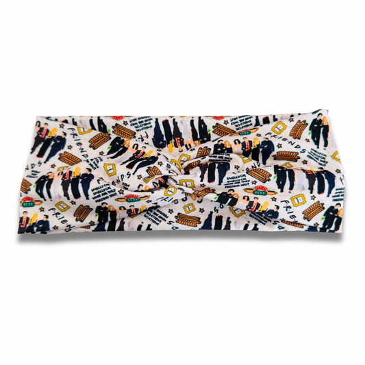 Friends Sweetheart Headband (or removable tie option)