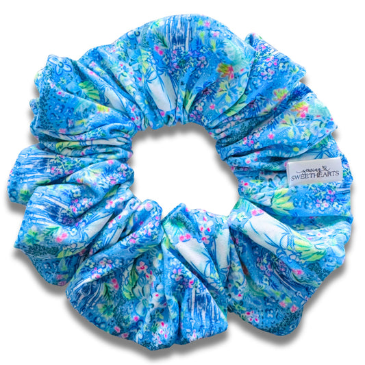 Floral Glass Slipper Princess Scrunchie Sewing Sweethearts