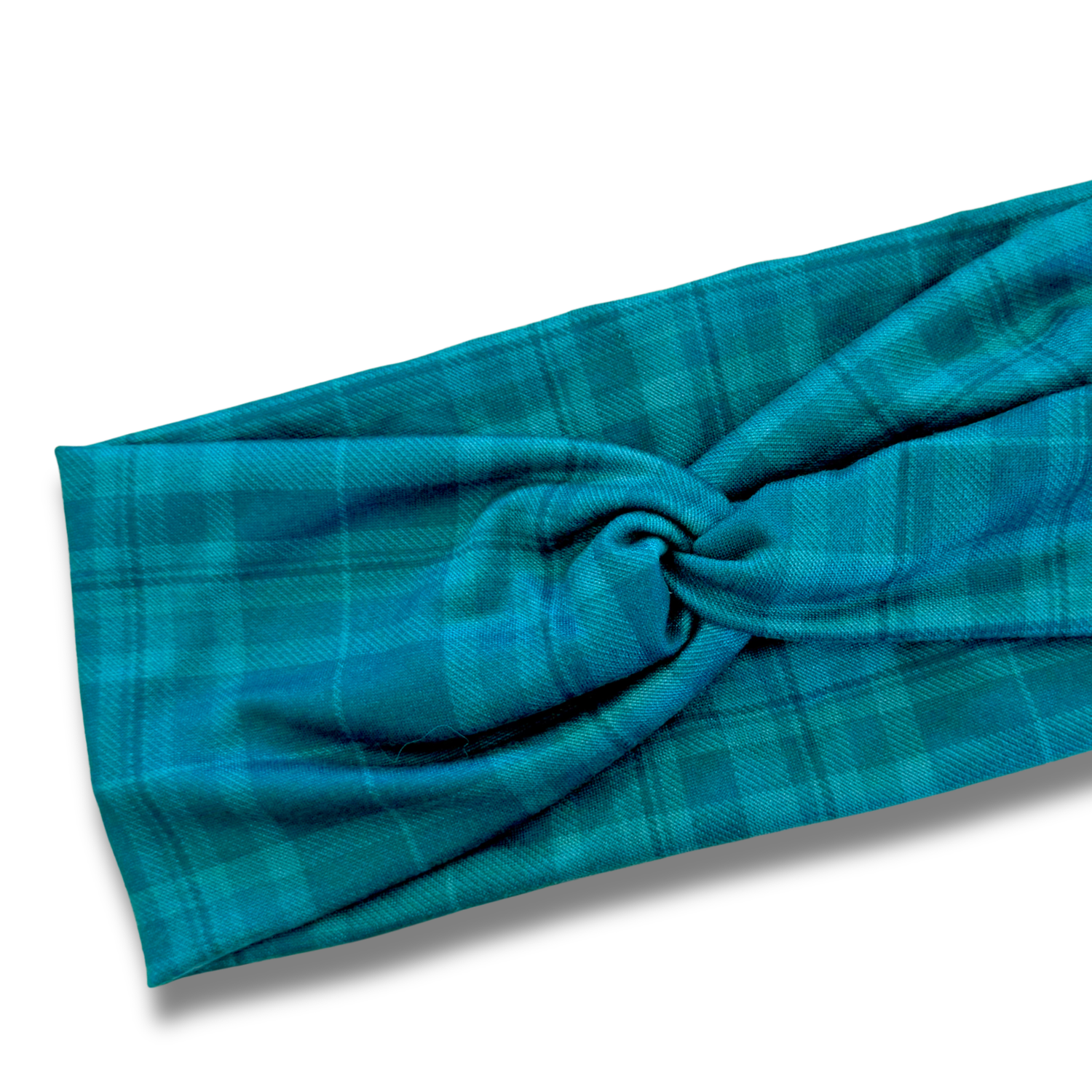 Emerald Plaid Sweetheart Headband (or removable tie option) Sewing Sweethearts