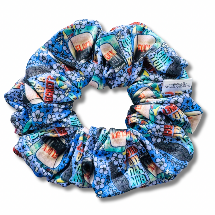 Raven Hood Scrunchie Sewing Sweethearts