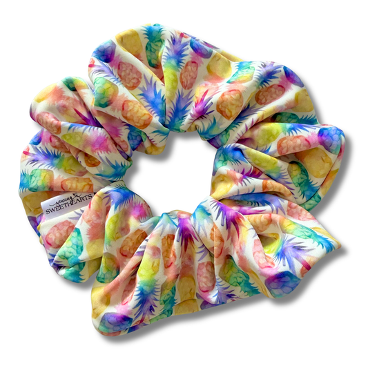 Pineapples Swim Scrunchie Sewing Sweethearts