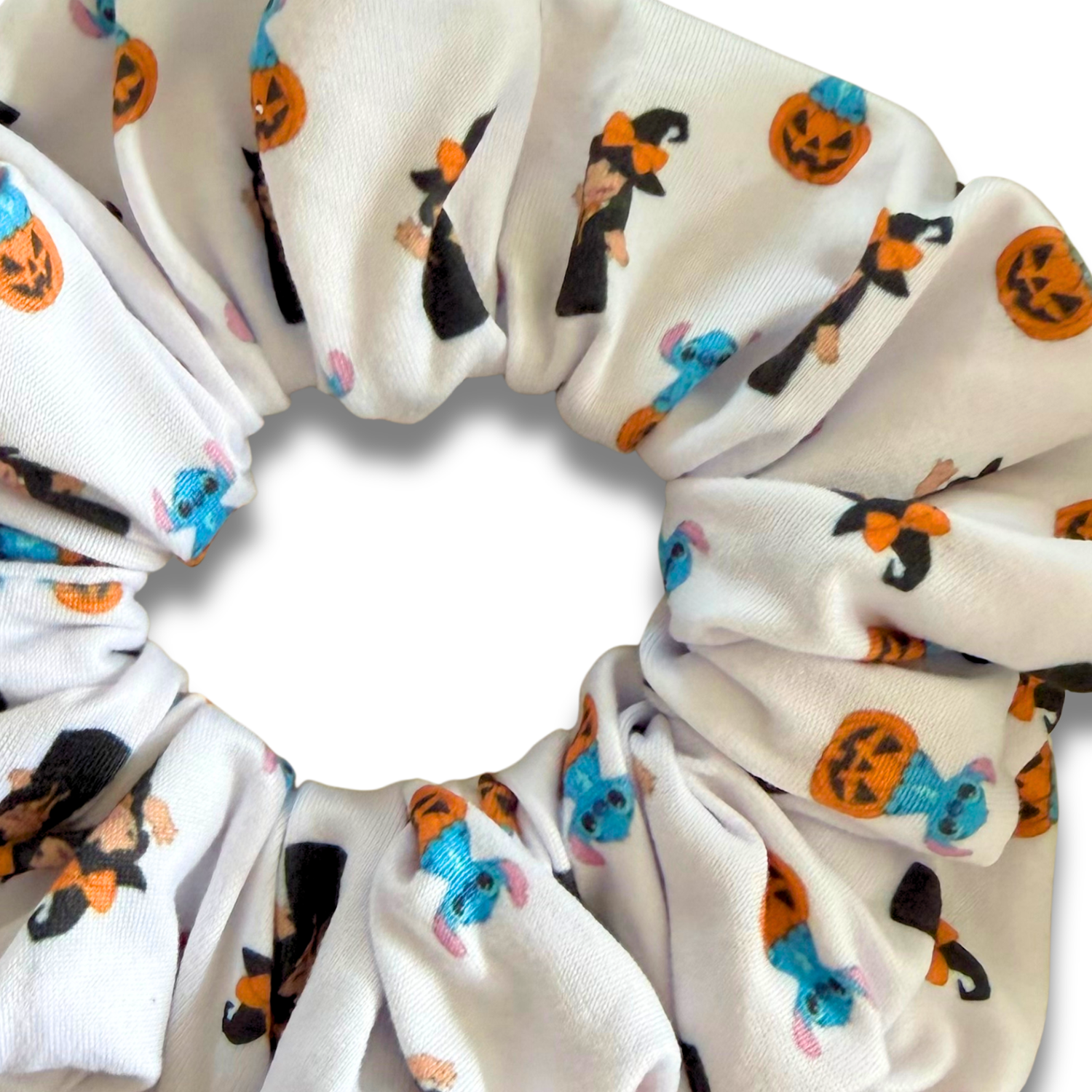 Blue Alien Halloween Scrunchie Sewing Sweethearts