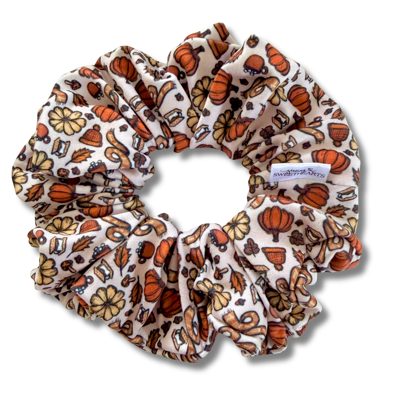 Fall Smores Scrunchie Sewing Sweethearts