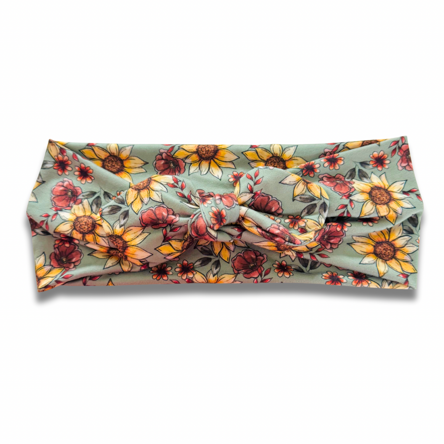 Fall Sunflowers Sweetheart Headband (or removable tie option) Sewing Sweethearts Sweetheart with Removable Tie