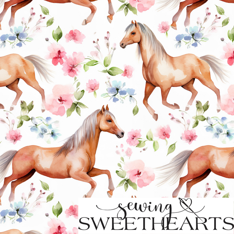 Wild Horses Minky Blanket PREORDER (~4 weeks before shipping)  Sewing Sweethearts   