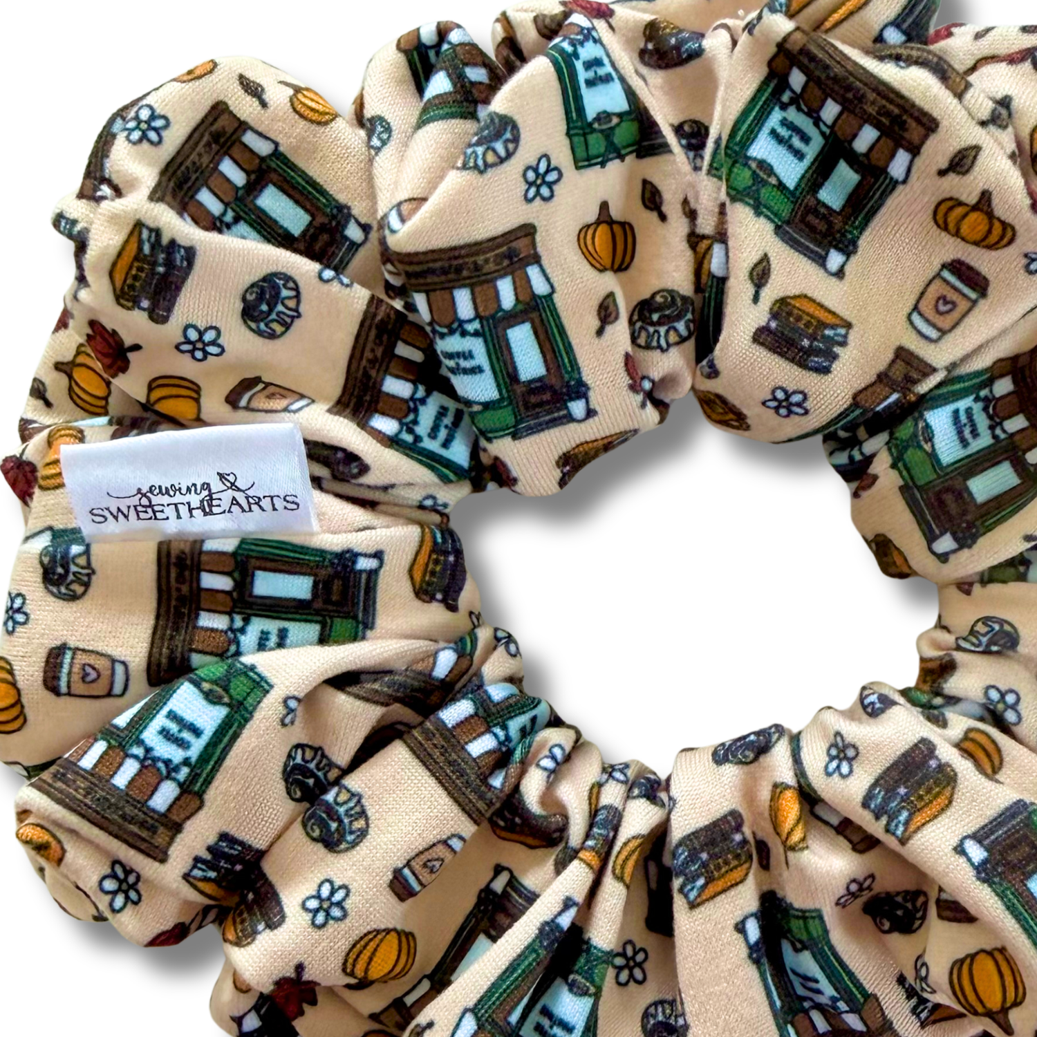 Fall Bookstore Scrunchie Sewing Sweethearts