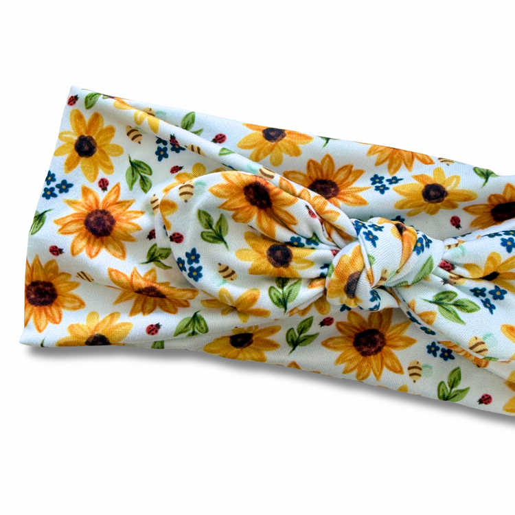 Sunny Meadow Friends Sweetheart Headband (or removable tie option) Sewing Sweethearts