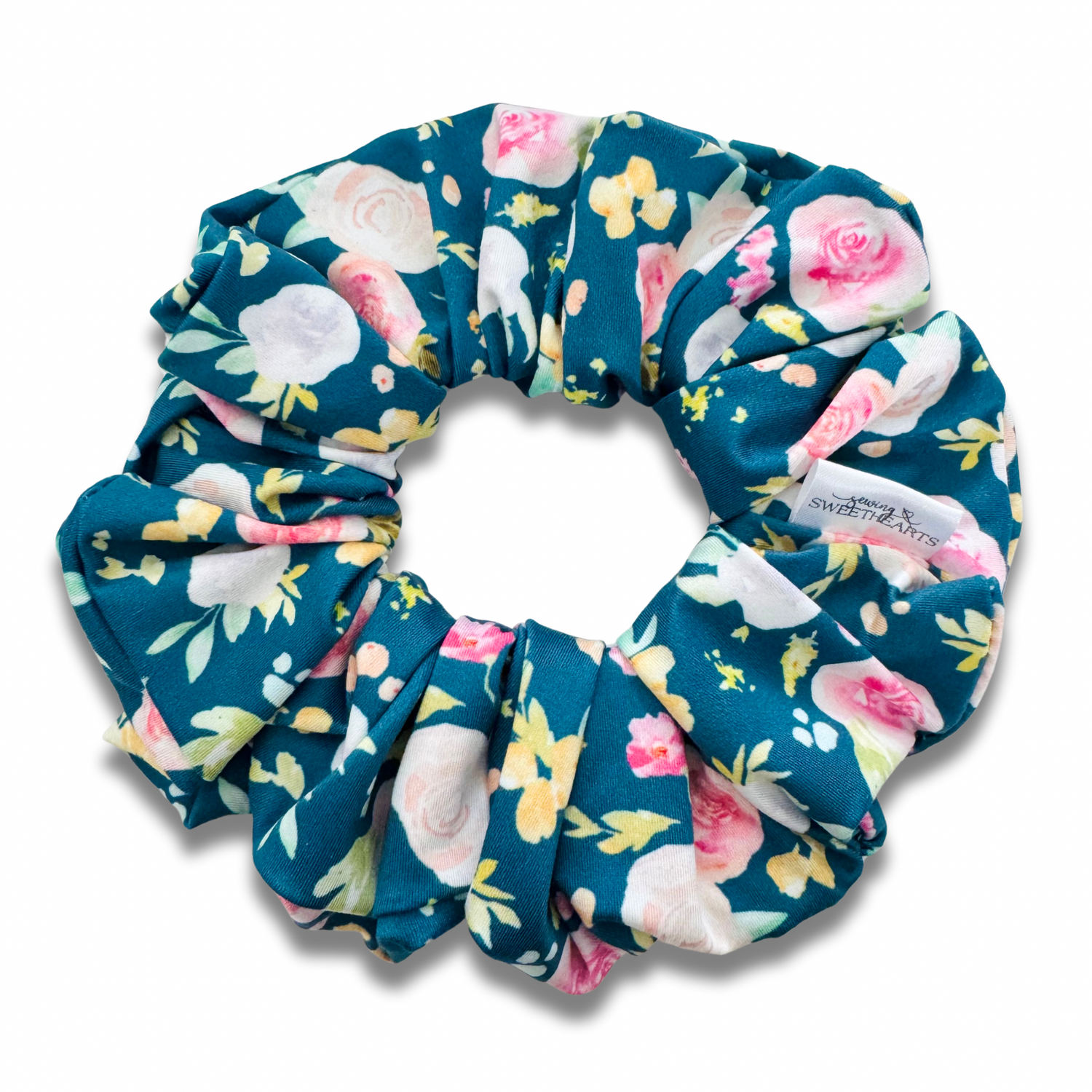 Bright Roses Scrunchie Sewing Sweethearts