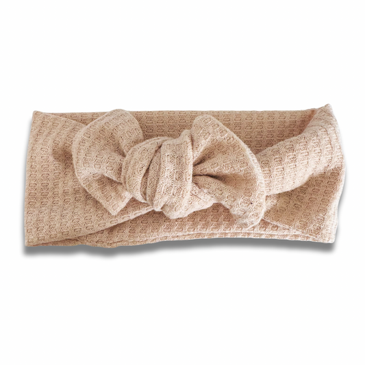Beige Waffle Knit Sweetie Headband