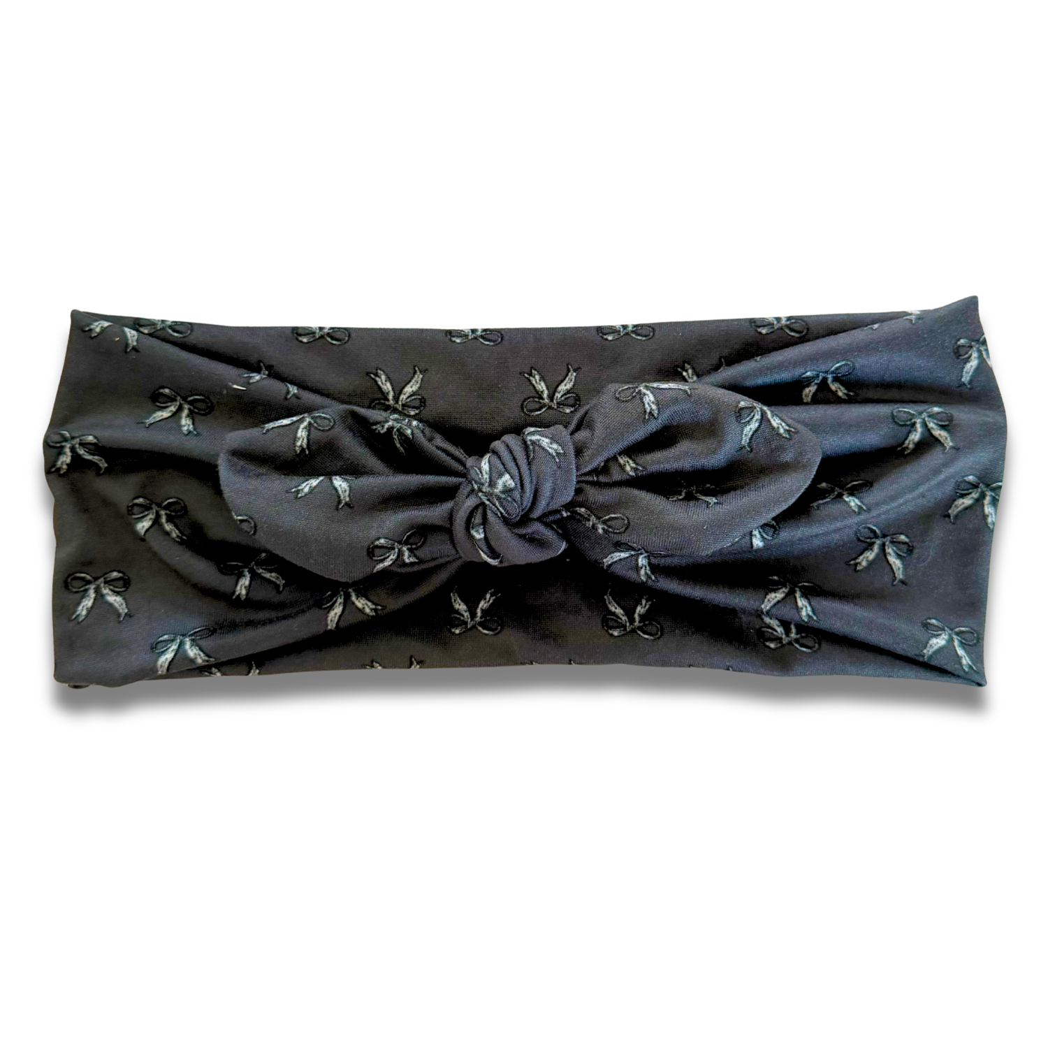 Black Bows Sweetheart Headband (or removable tie option) Sewing Sweethearts Sweetheart with Removable Tie