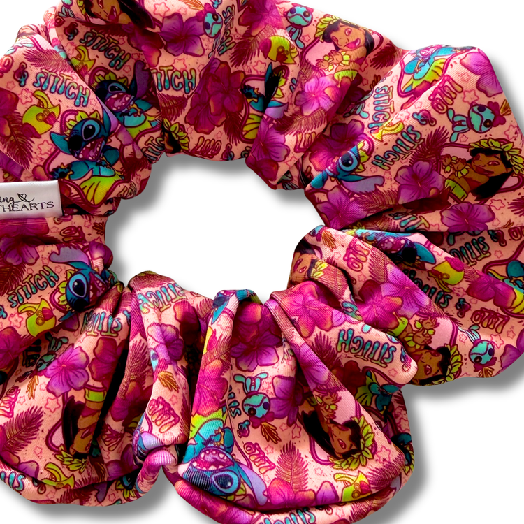 Blue Alien (2) Swim Scrunchie Sewing Sweethearts