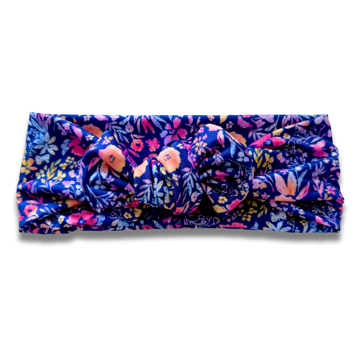 Pink & Navy Meadow Sweetie Headband Sewing Sweethearts