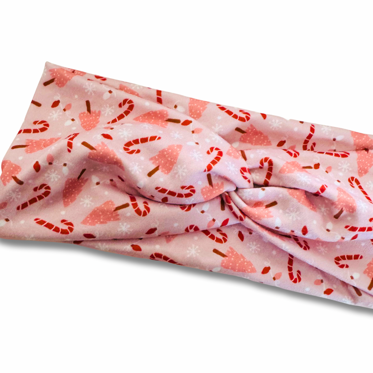 Candy Cane Forest Sweetheart Headband (or removable tie option)