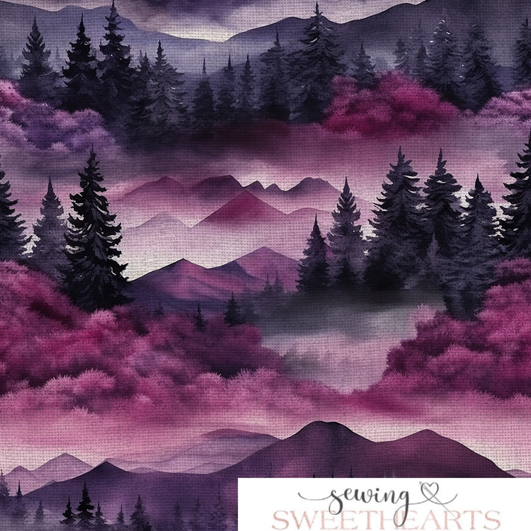 Purple Mountains Minky Blanket PREORDER (~4 weeks before shipping)