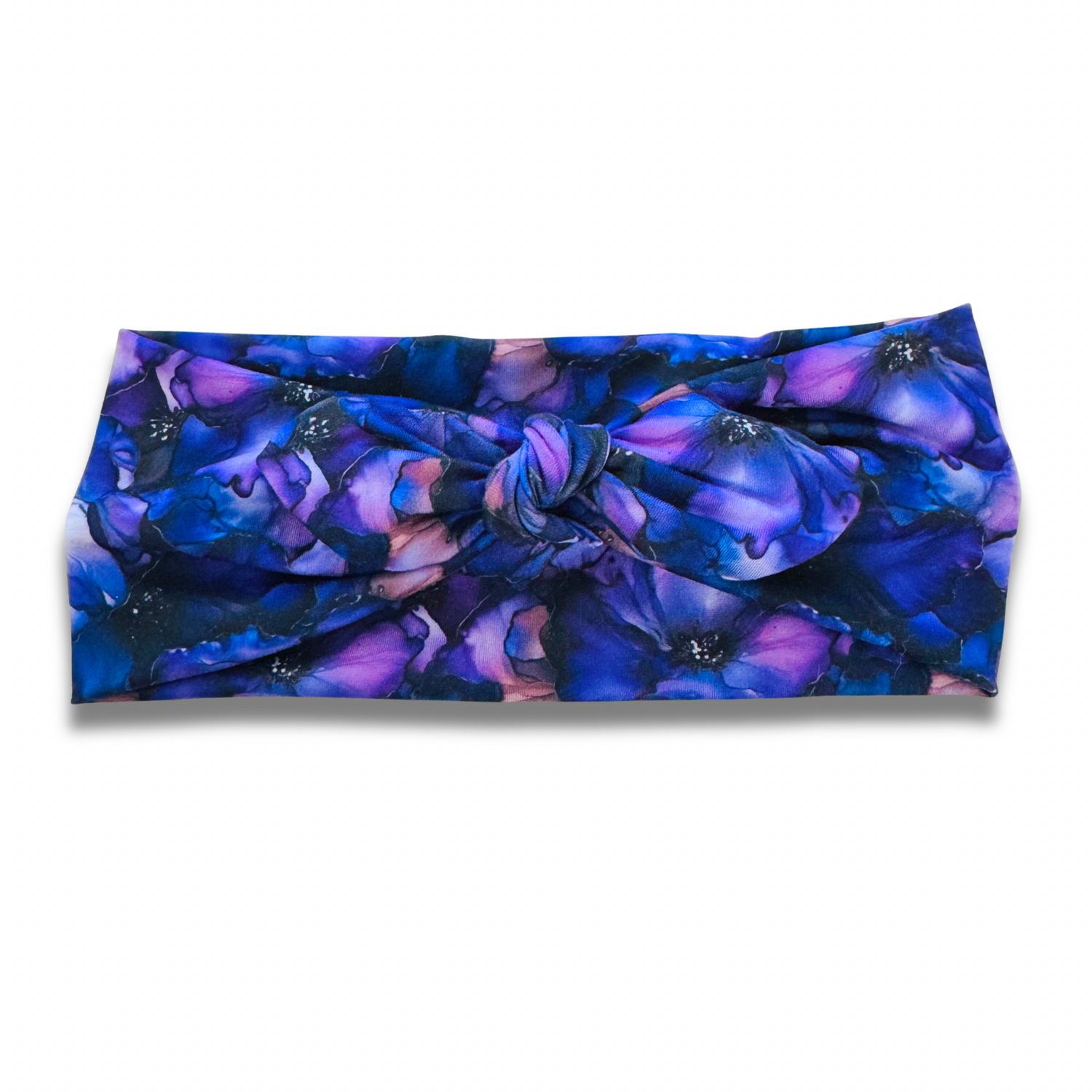 Purple Petals Sweetheart Headband (or removable tie option) Sewing Sweethearts Sweetheart with Removable Tie