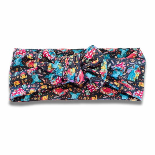 Cottagecore Blue Alien Sweetie Headband Sewing Sweethearts