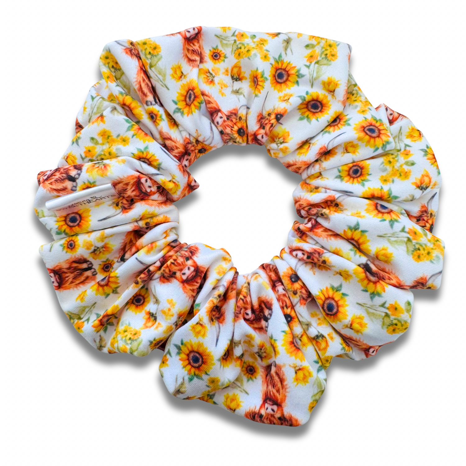 Sunflowers & Cows Scrunchie Sewing Sweethearts