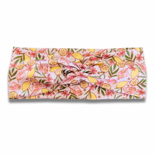Pink Lemonade Sweetheart Headband (or removable tie option) Sewing Sweethearts Sweetheart