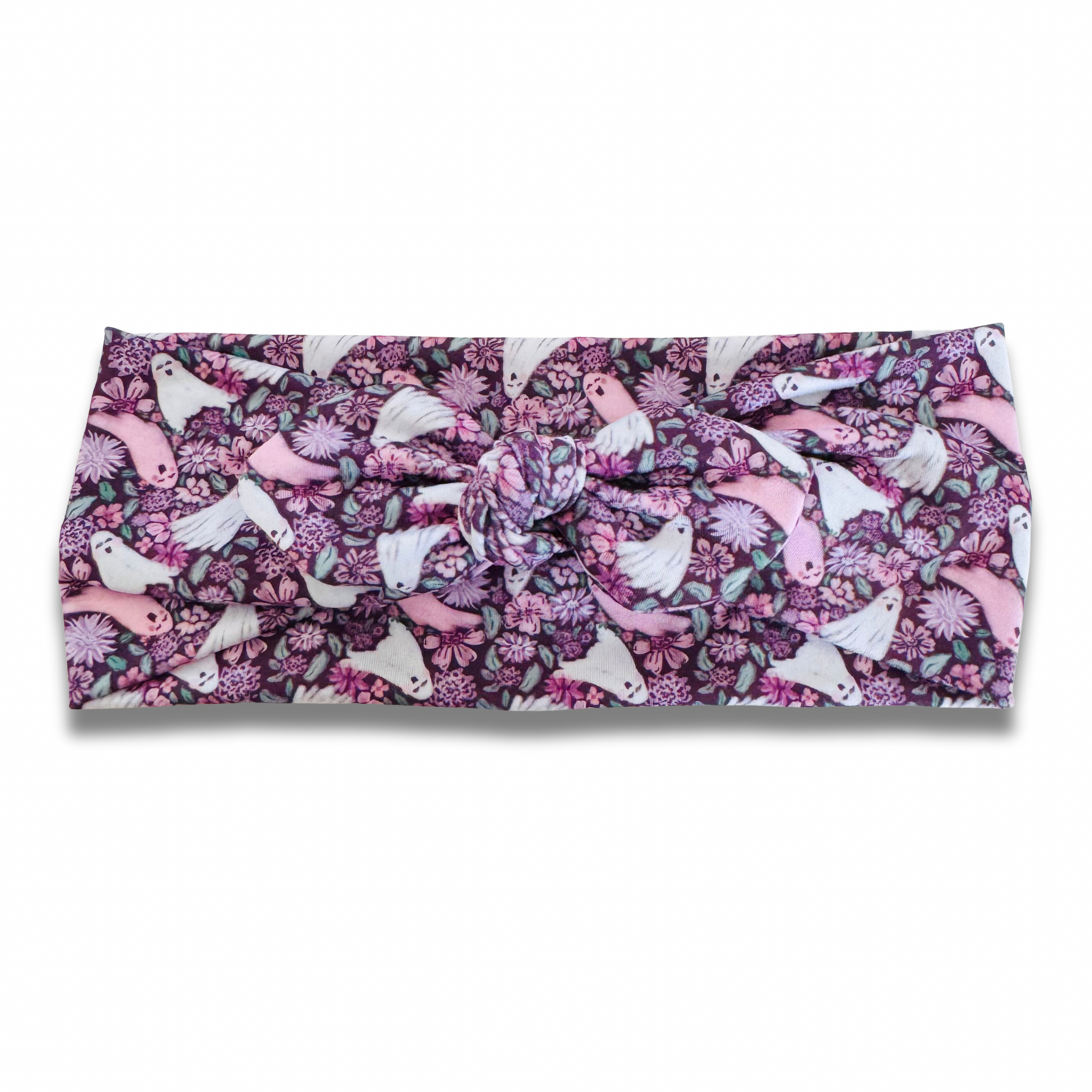 Ghost Garden Sweetheart Headband (or removable tie option) Sewing Sweethearts Sweetheart with Removable Tie