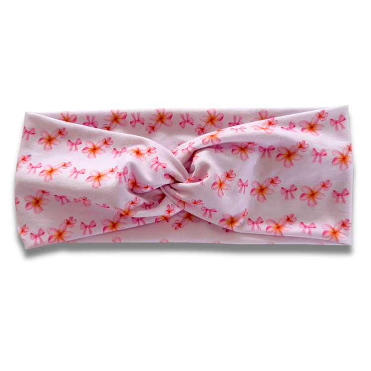 Tropical Bows Sweetheart Headband (or removable tie option) Sewing Sweethearts Sweetheart
