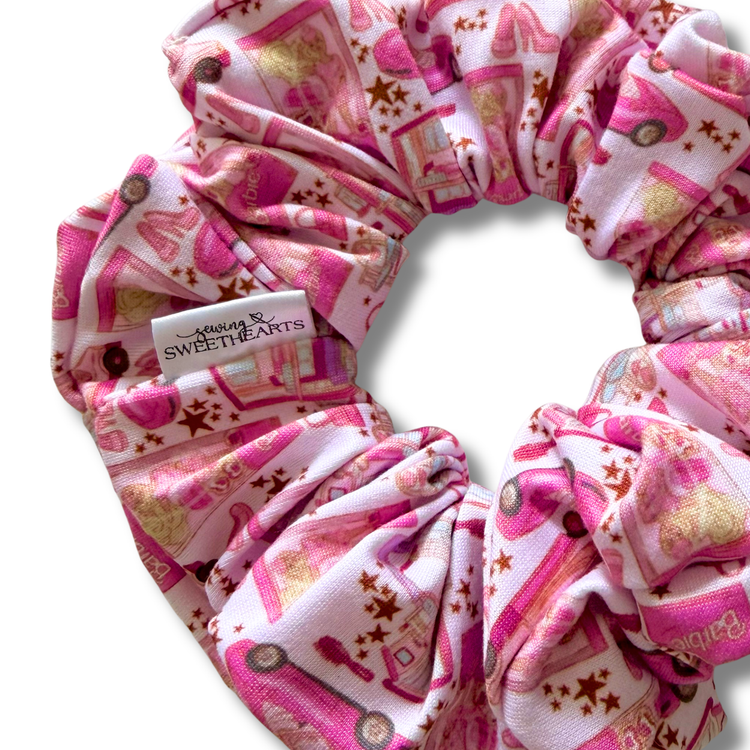 Pink Doll Scrunchie Sewing Sweethearts